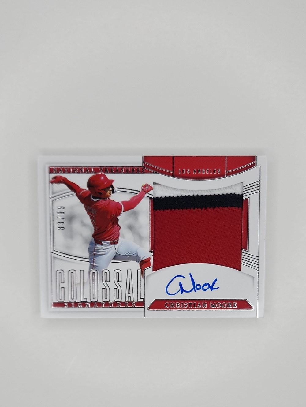 Christian Moore ~ 2025 National Treasures ~ Jersey ~ Rookie ~ Num. 83/99 ~ Auto